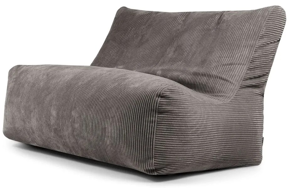 Ciemnoszary sztruksowy worek do siedzenia Sofa Seat Lounge – SLOWDOWN