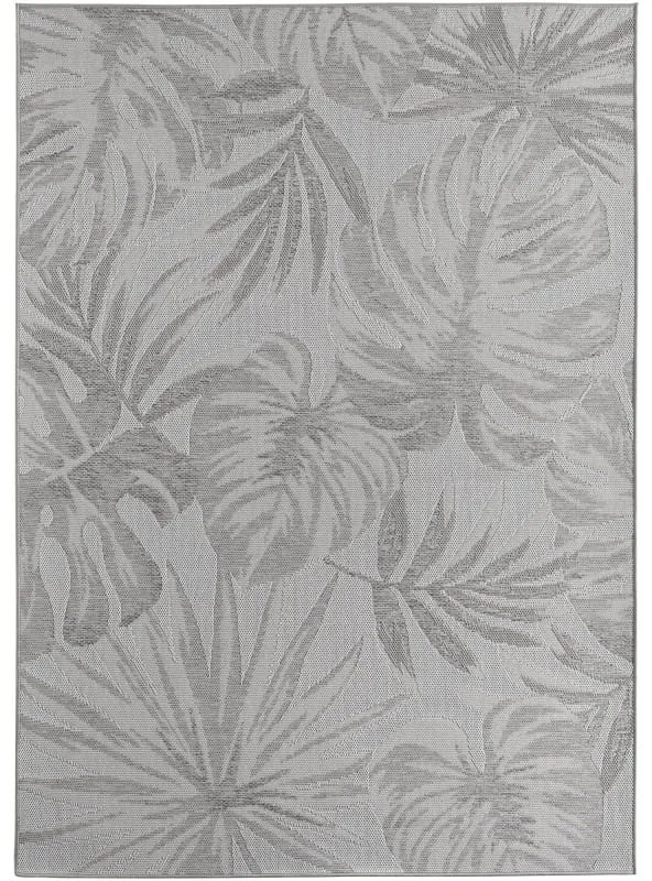 Dywan zewnętrzny Desert Listki szary 80 cm x 250 cm