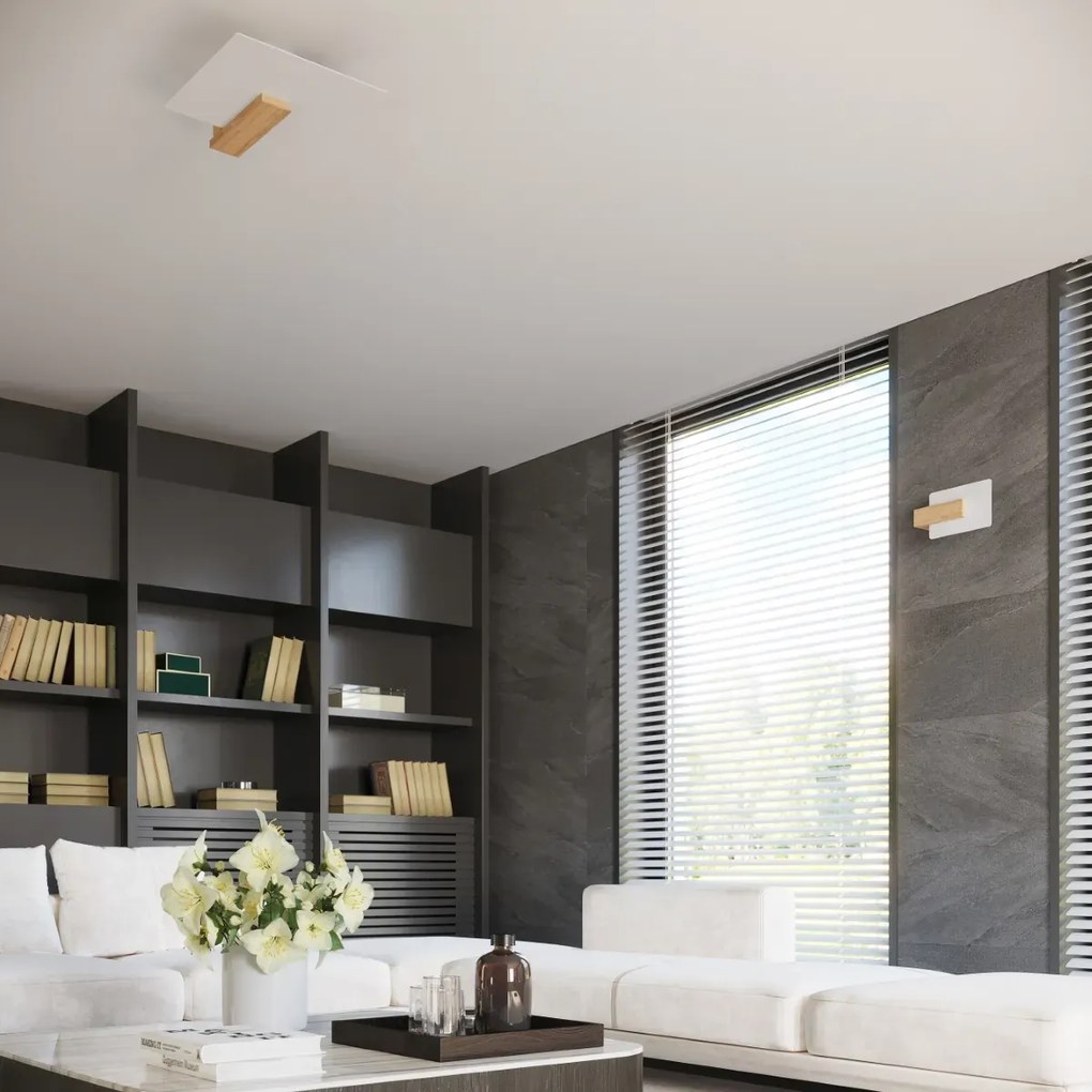 Plafon LAPPO naturalne drewno SOLLUX  LIGHTING