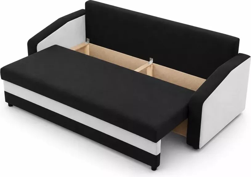 Kanapa Lahti rozkładana z pojemnikiem na pościel – nowoczesna sofa z funkcją spania, różne kolory