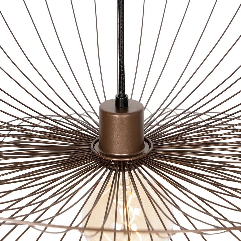 Designerska lampa wisząca brązowa 66 cm - PuaDesignerski Oswietlenie wewnetrzne