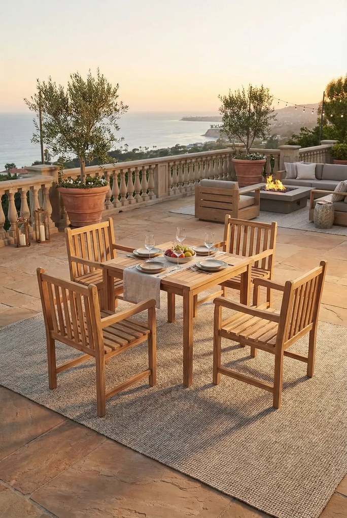 Zestaw drewnianych mebli ogrodowych Z7-E94