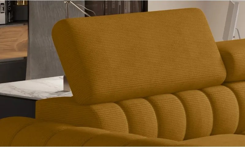 Narożnik NAVAS L z funkcją spania tkanina Promocyjna CURIO 48 WERSAL