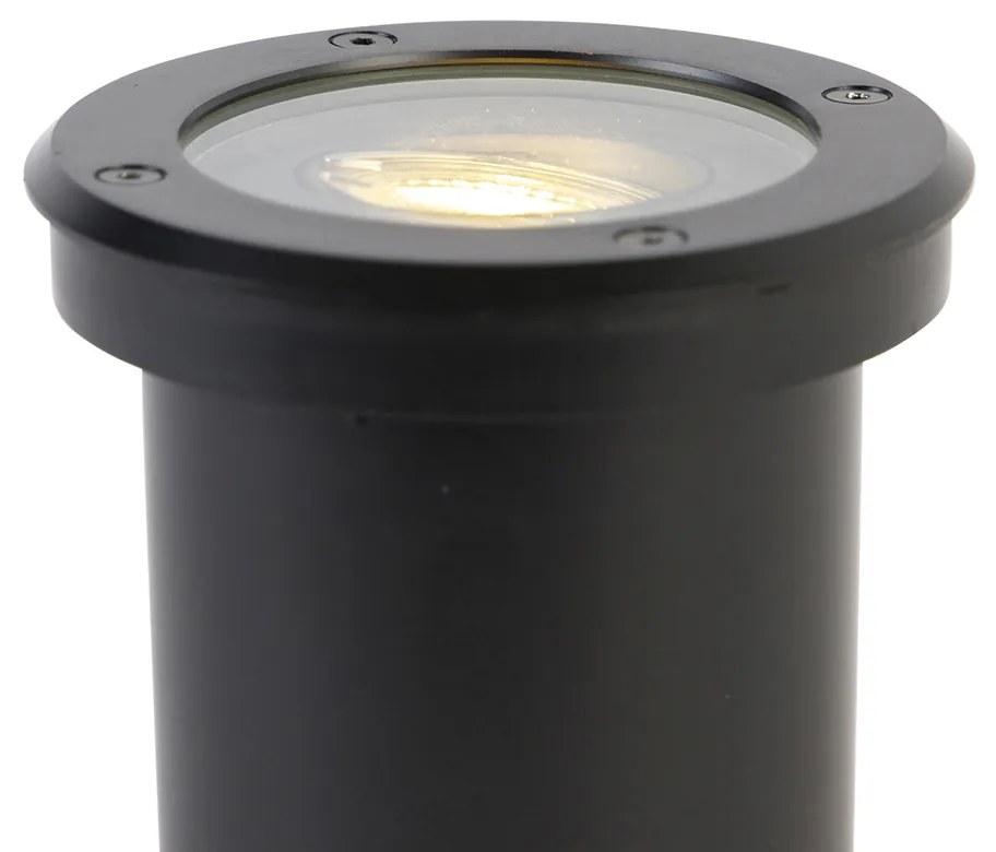 Zewnetrzna Zestaw 6 czarnych regulowanych lamp ogrodowych do wkopania IP65 - Delux Nowoczesny Oswietlenie zewnetrzne