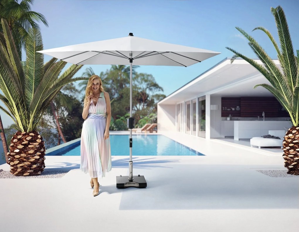 Knirps APOLL parasol ogrodowy 260 x 165 cm bordowy