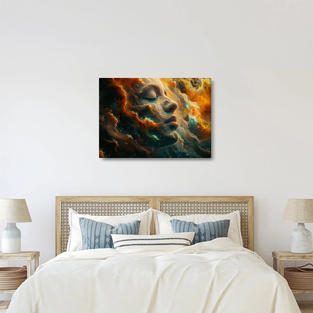 Obraz - Twarz w kosmosie (70x50 cm)
