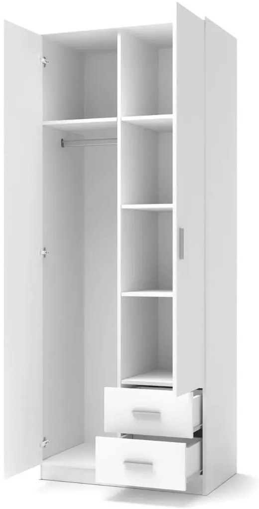 Szafa dwudrzwiowa LIMA S-2 80cm dąb sonoma HALMAR