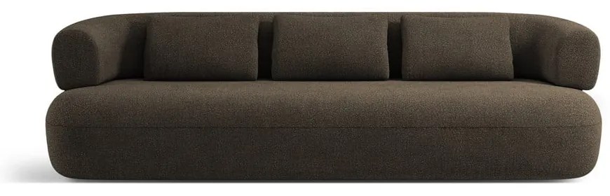 Brązowa sofa z materiału bouclé 226 cm Jenny – Micadoni Home