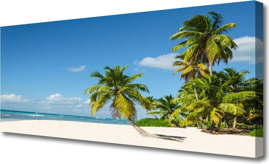 Obraz canvas Tropikalna Panorama Plaży