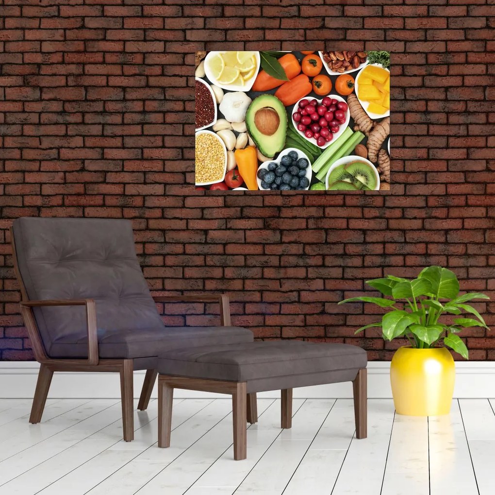 Obraz - Zdrowa żywność (70x50 cm)