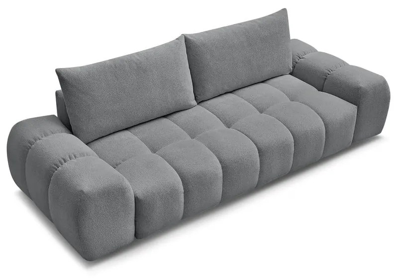 Ciemnoszara sofa z tkaniny szenilowej 278 cm Everest – Bobochic Paris