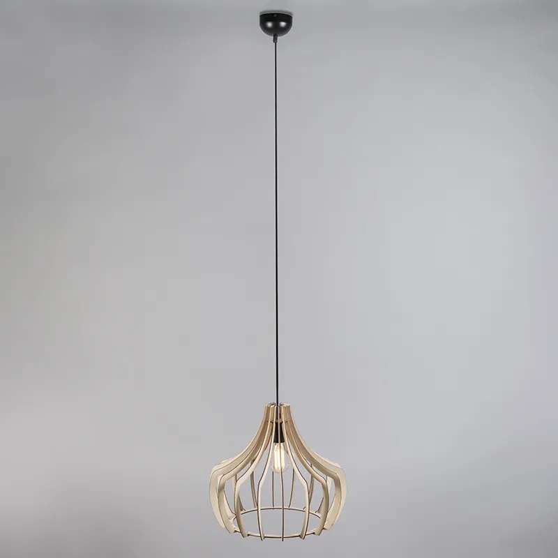 Designerska lampa wisząca drewniana - Twan Nowoczesny Oswietlenie wewnetrzne