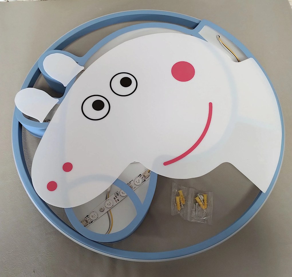 Plafon lampa LED sufitowa AT91-PEPA NIEBIESKA