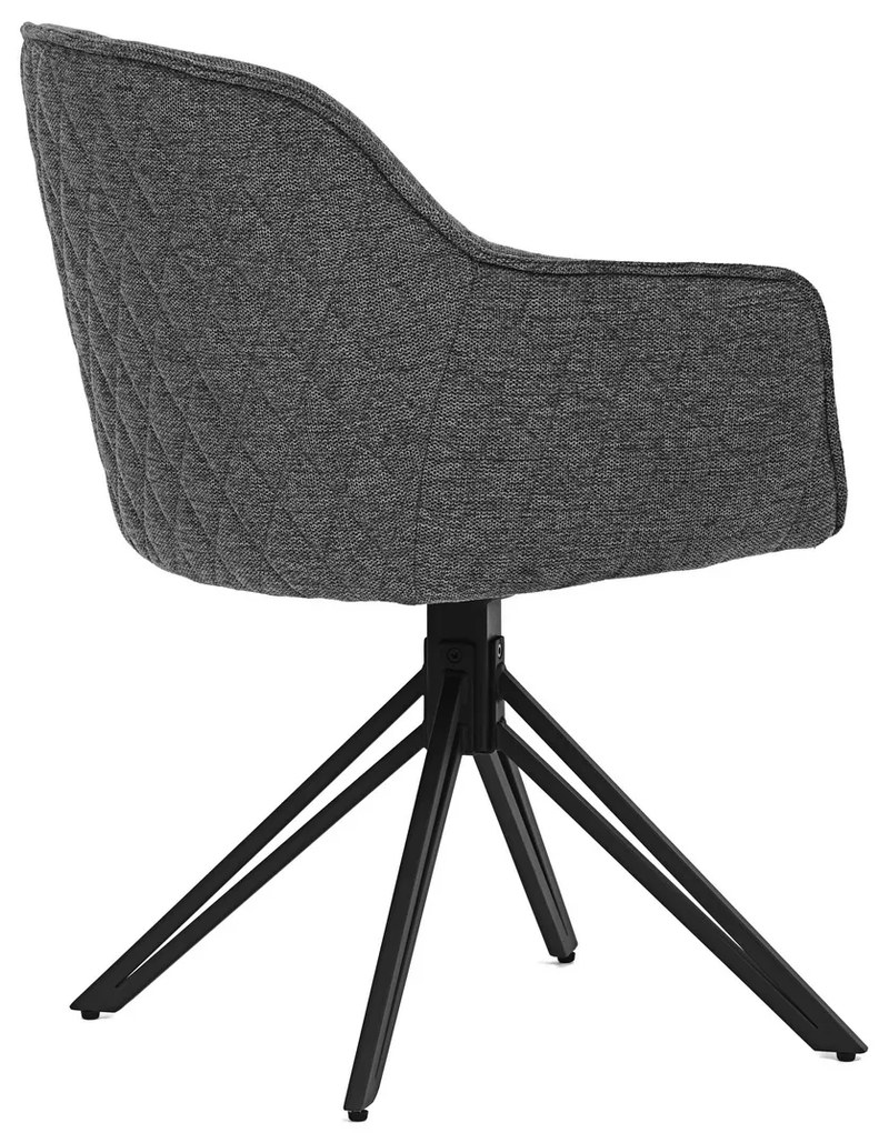 Zestaw krzeseł obiadowych z mechanizmem powrotnymHC-533 GREY2, 2 szt.