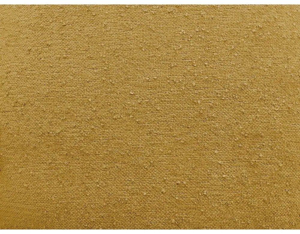 Musztardowy fotel z materiału bouclé Elisa – Bobochic Paris