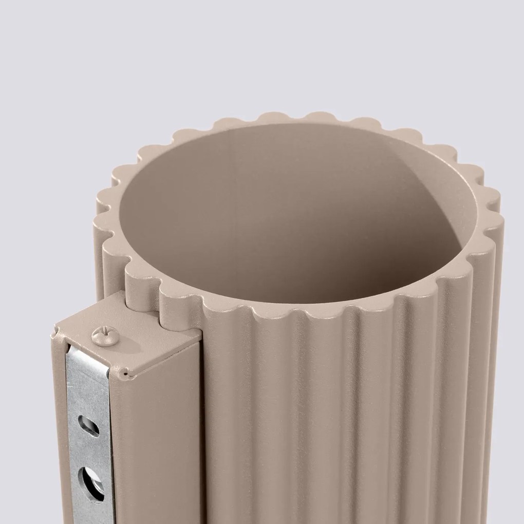 Kinkiet AURA taupe G9 ryflowany SOLLUX  LIGHTING