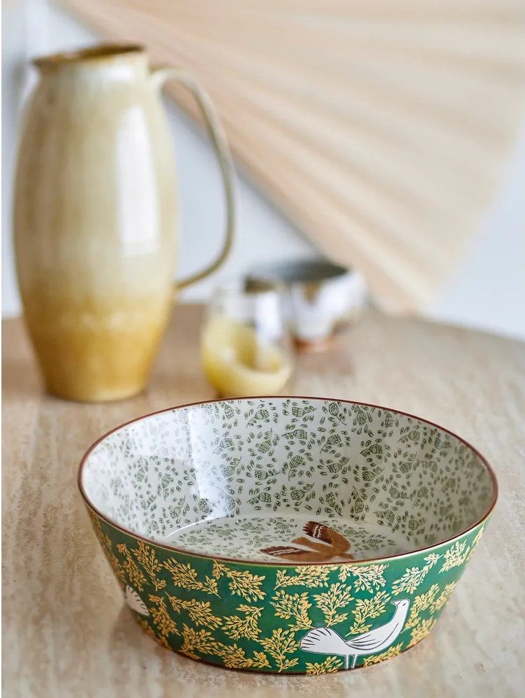 Zielona ceramiczna misa ø 28 cm Hezha – Bloomingville