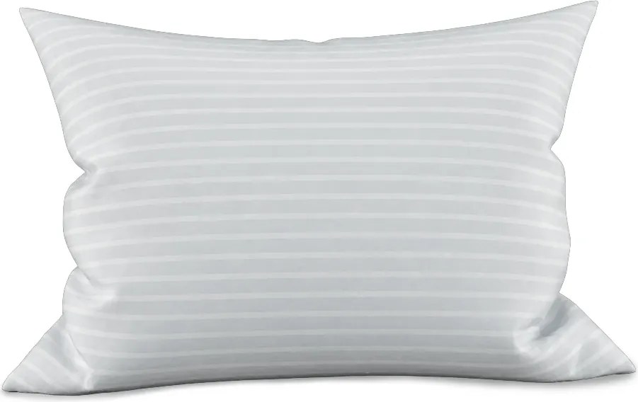 Poszewka na poduszkę ATLAS GRÁDL 50x70 cm biały pasek 2 cm czesana bawełna