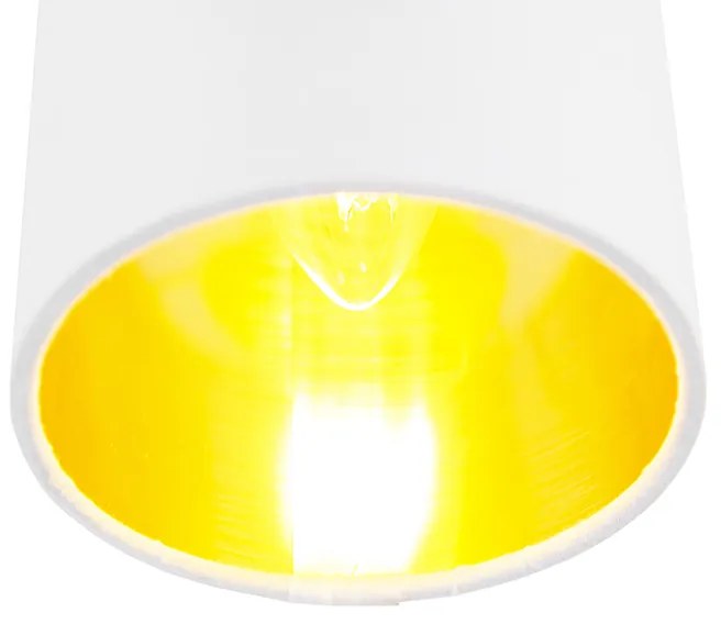 Nowoczesna lampa sufitowa biała - Lofty Nowoczesny Oswietlenie wewnetrzne
