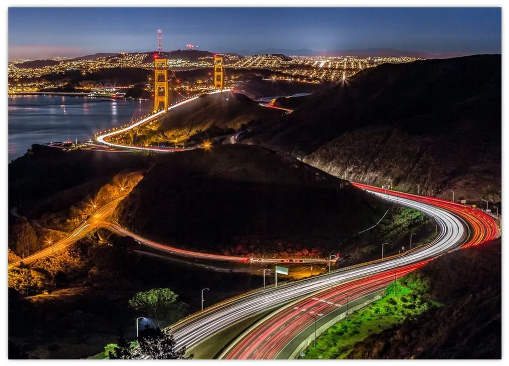 Obraz - Golden Gate Bridge (70x50 cm)