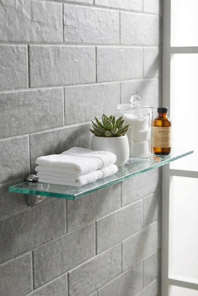 Nowoczesna półka szklana 60x10 G0-B08