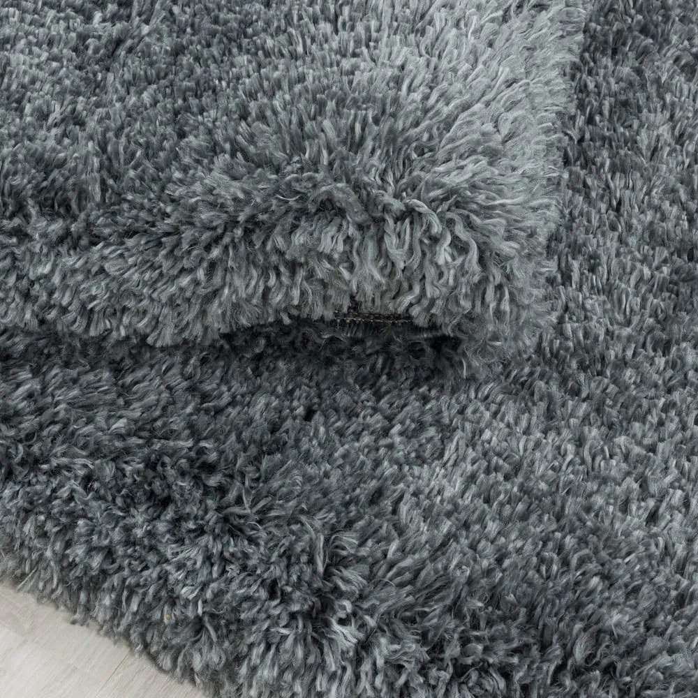 Szary okrągły dywan ø 120 cm Fluffy – Ayyildiz Carpets