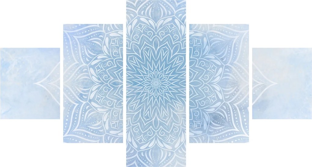 Obraz - Zimowa mandala (125x70 cm)