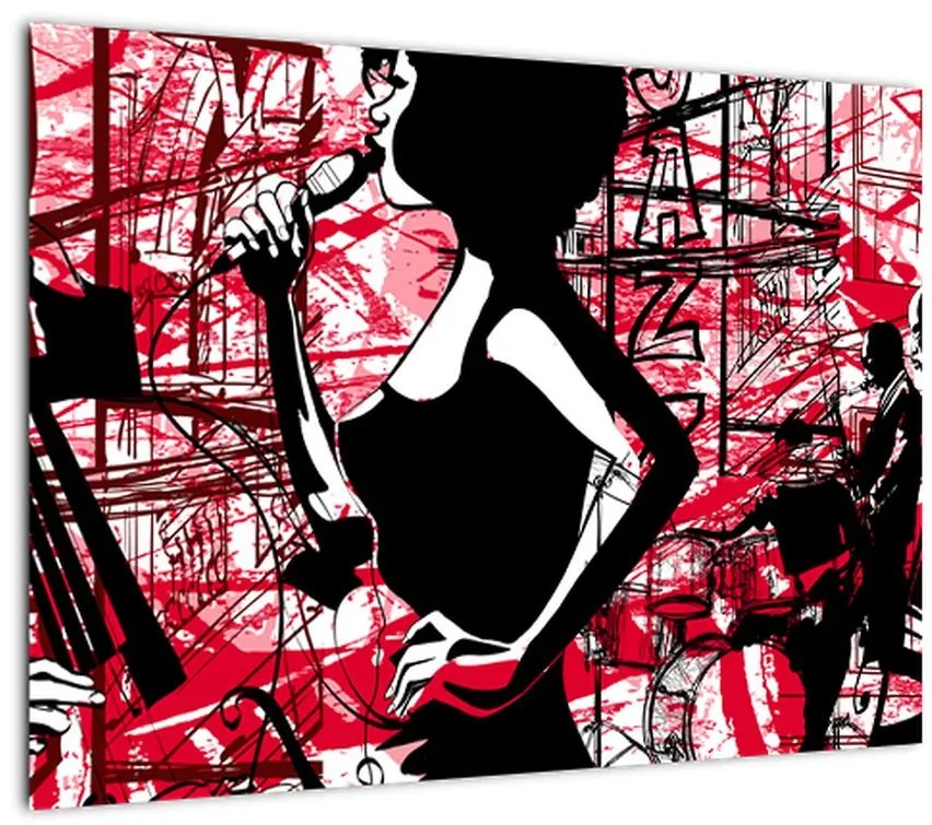 Obraz na szkle - Jazz (70x50 cm)