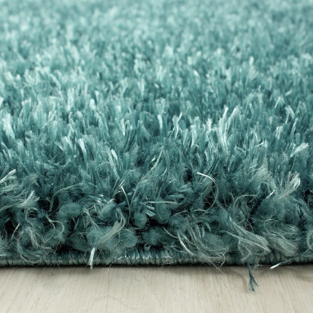 Dywan shaggy Brilliant morski pastelowy  80 cm x 250 cm