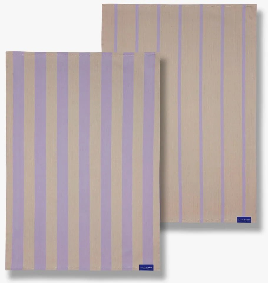 Bawełniane ścierki zestaw 2 szt. 50x70 cm Stripes – Mette Ditmer Denmark