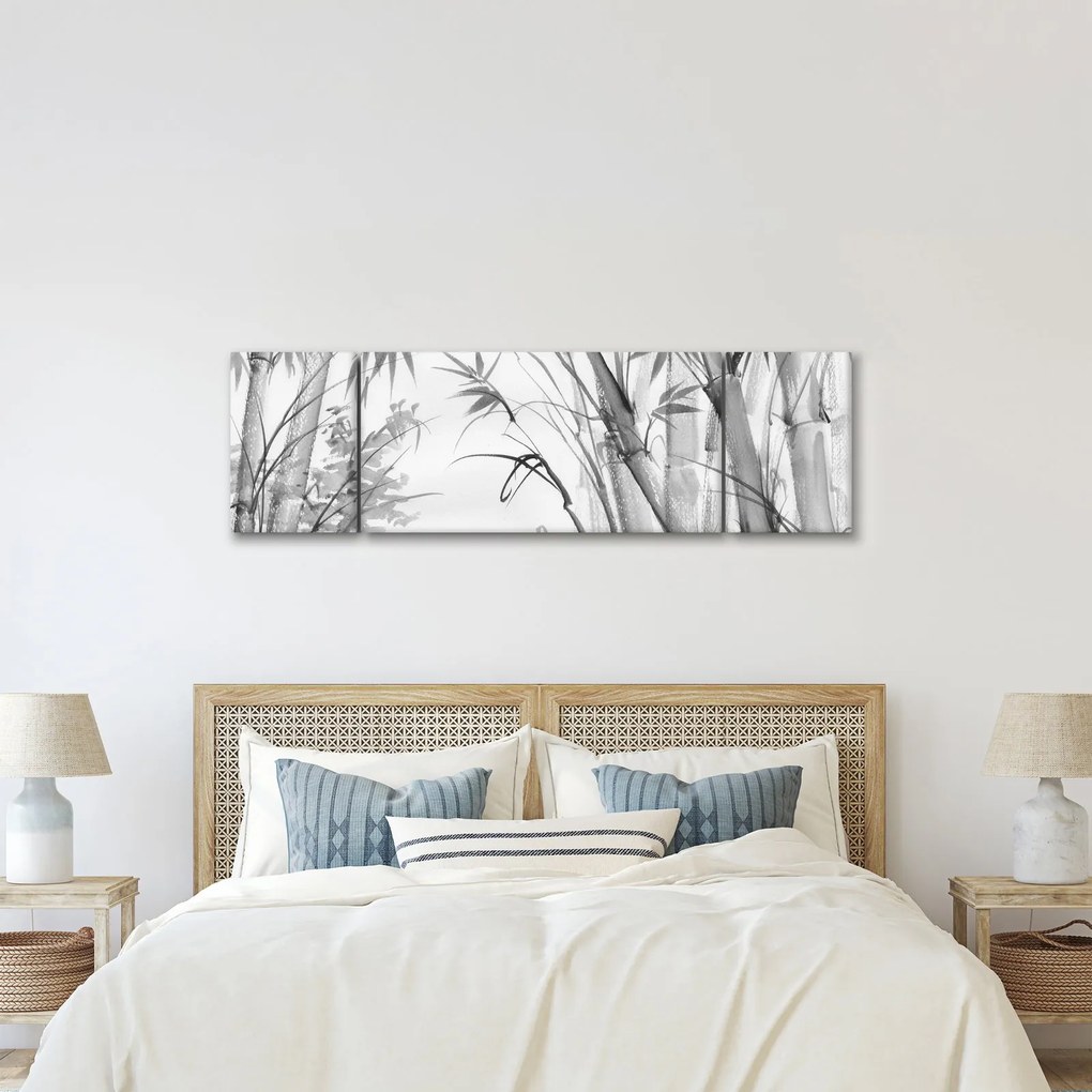 Obraz - Las bambusowy (170x50 cm)