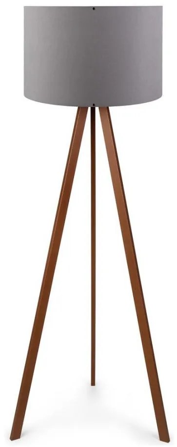Lampa stojąca AYD 1xE27/60W/230V szaro-brązowa