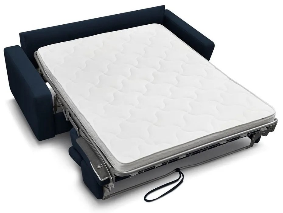 Ciemnoniebieska rozkładana sofa 195 cm Monaco – Bobochic Paris