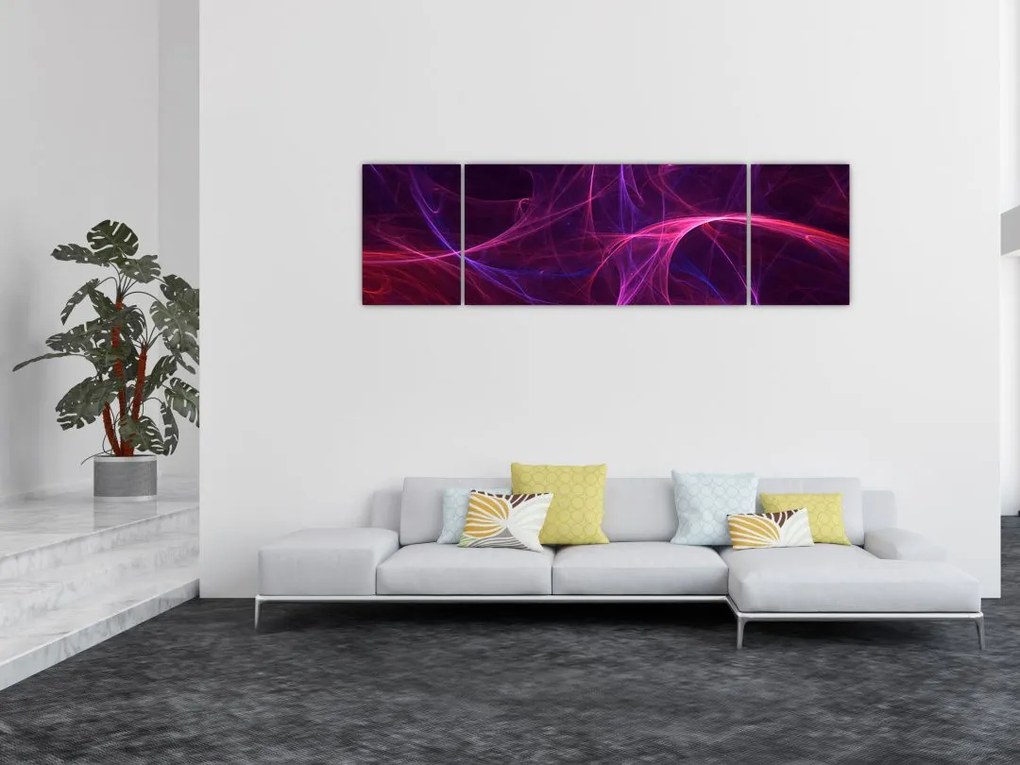 Abstrakcyjny obraz krzywych (170x50 cm)