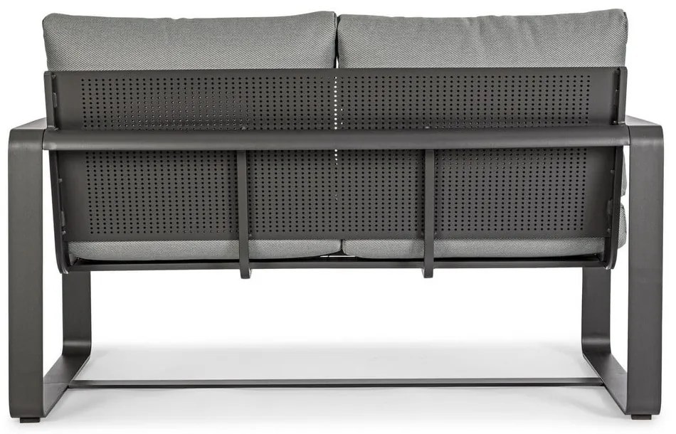 Szara aluminiowa sofa ogrodowa Merrigan – Bizzotto