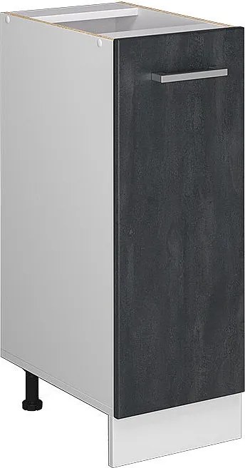 Szafka apteczna czarny beton 30x46x81.6 r-line