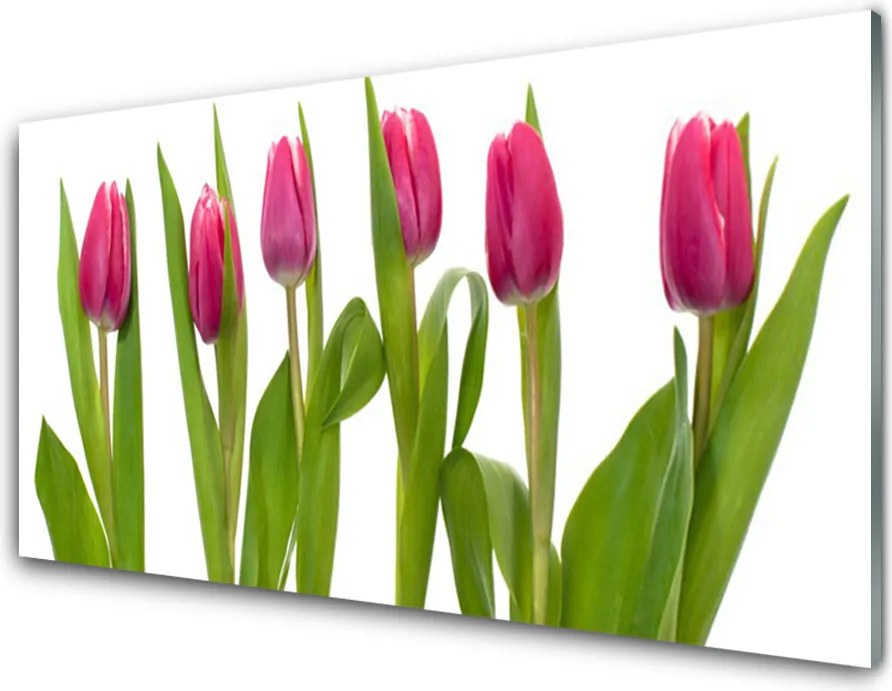 Panel Szklany Wiosenny Bukiet Tulipanów