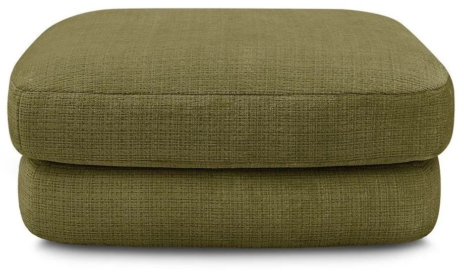 Podnóżek z tkaniny szenilowej w kolorze khaki Leonore – Bobochic Paris