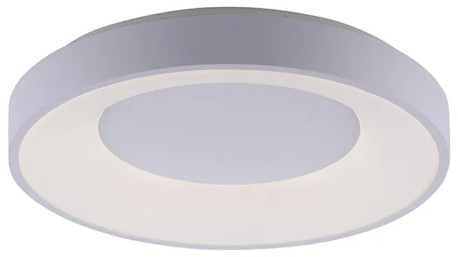 Nowoczesna lampa sufitowa biała z wbudowanym LED 3-stopniowy ściemniacz - Steffie Nowoczesny Oswietlenie wewnetrzne