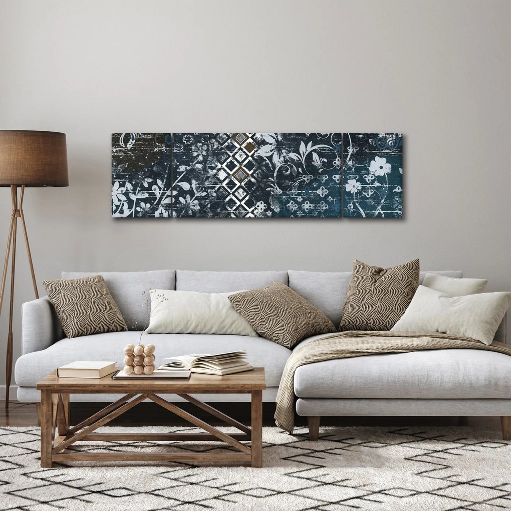Obraz z kwiatowym wystrojem (170x50 cm)