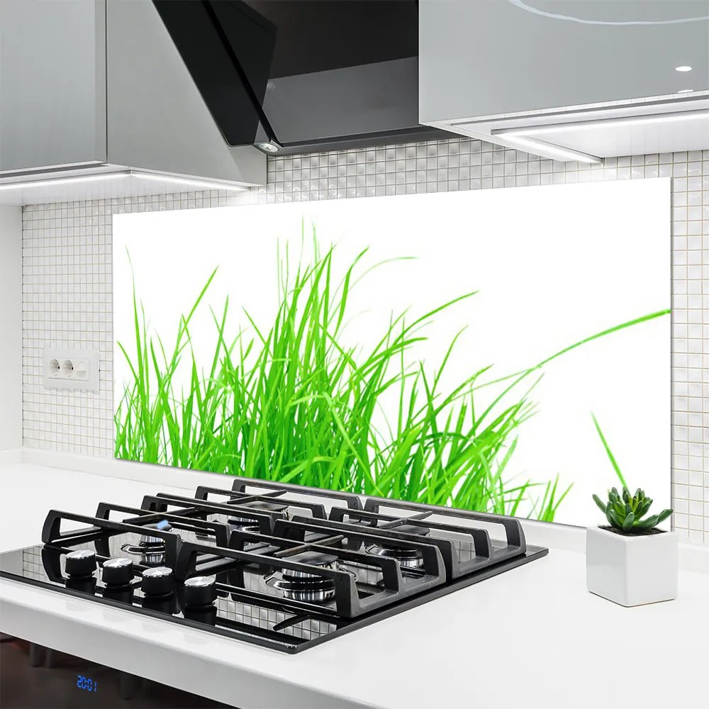 Panel Szklany do Kuchni Detale Zielonej Natury