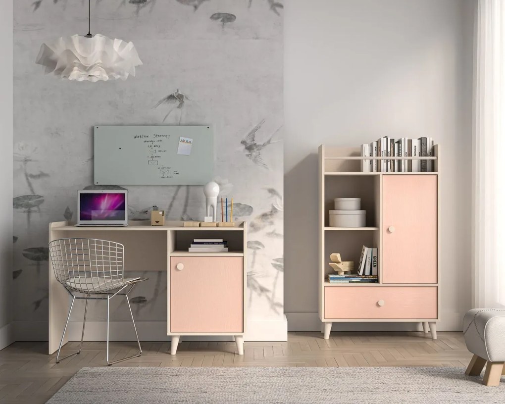 Biurko dziecięce MELLY 07 różowe ML MEBLE