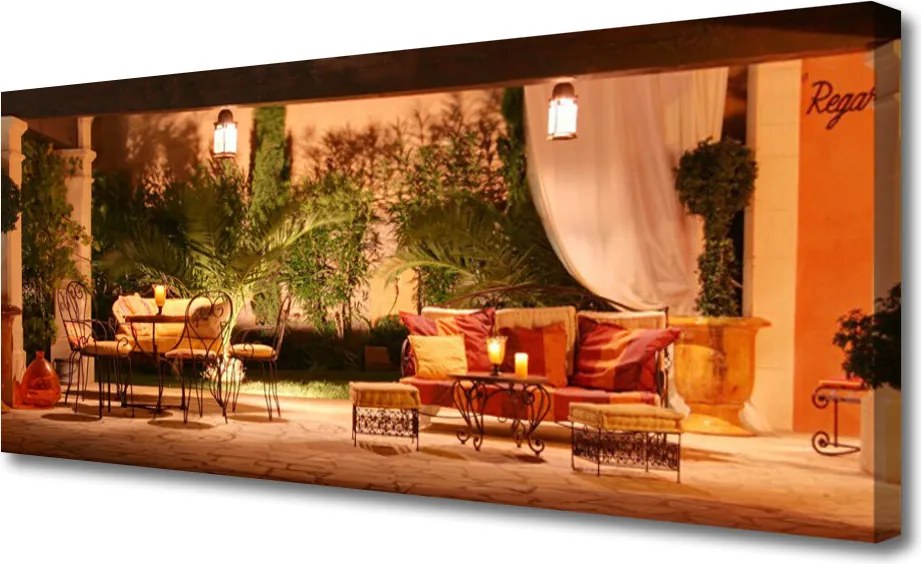 Zdjęcie na płótnie Malownicza Restauracja Miejska