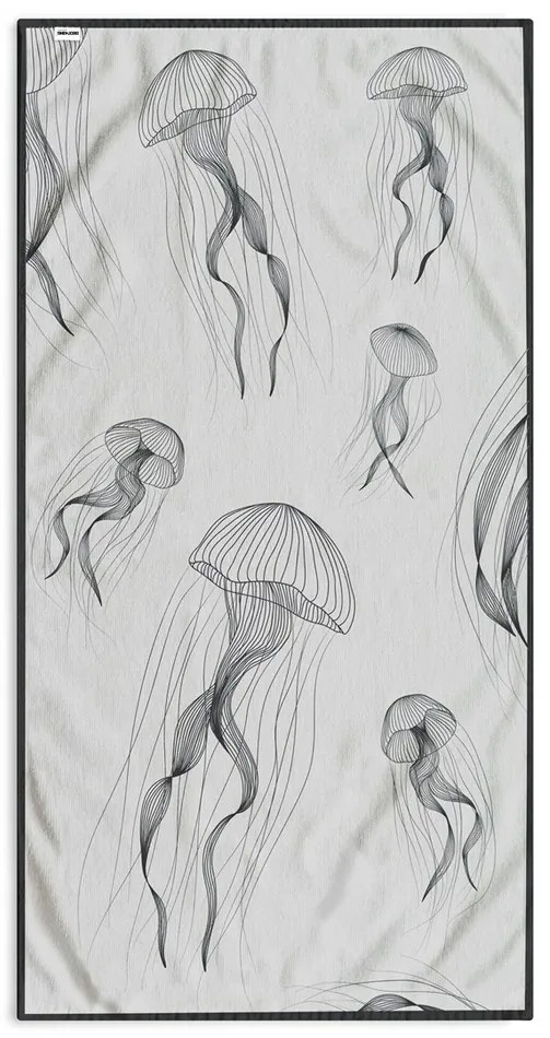 DecoKing Ręcznik plażowy Jellyfish, 90 x 180 cm