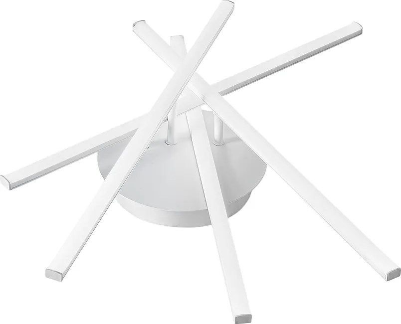 Tullia lampa sufitowa LED 30 W, biały geometryczny wzór, aluminium i silikon, 4000 K, 1700 lm, IP20