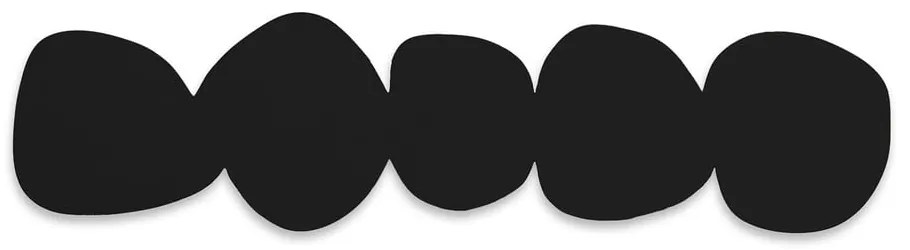 Czarny metalowy wieszak ścienny 58 cm Tumulo – Spinder Design