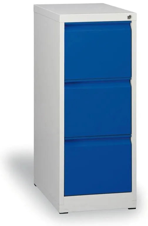 Szafa kartotekowa A4, 3 szuflady, cała pomarańczowa, wys. 1020 mm