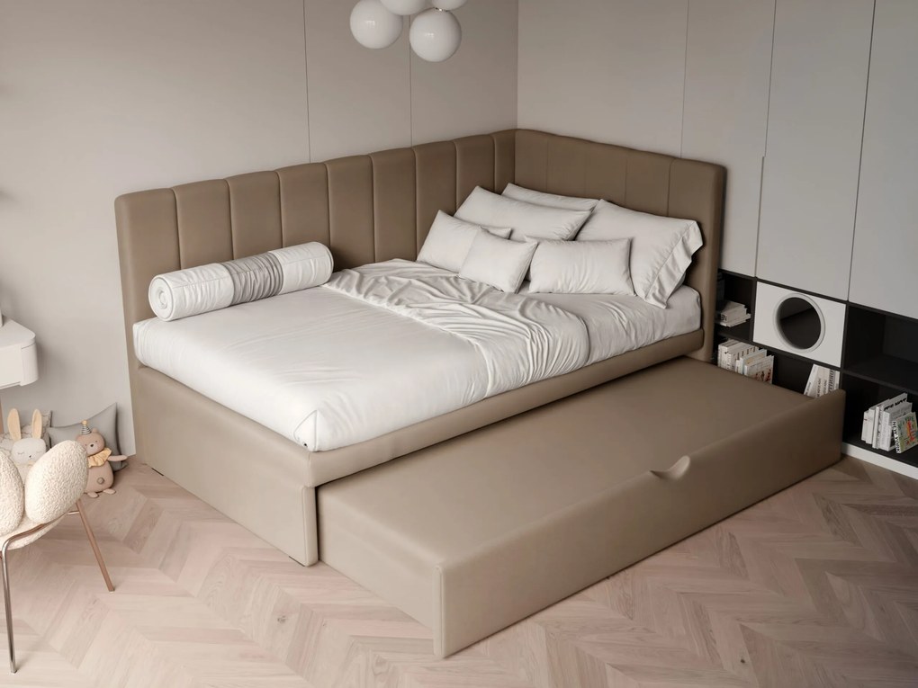 Łóżko dziecięco-młodzieżowe LUCA z dodatkową powierzchnią spania - 80x200