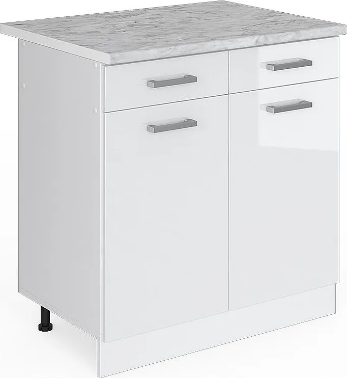 Szafka dolna do kuchni biały wysoki połysk 80x60x81.6 r-line