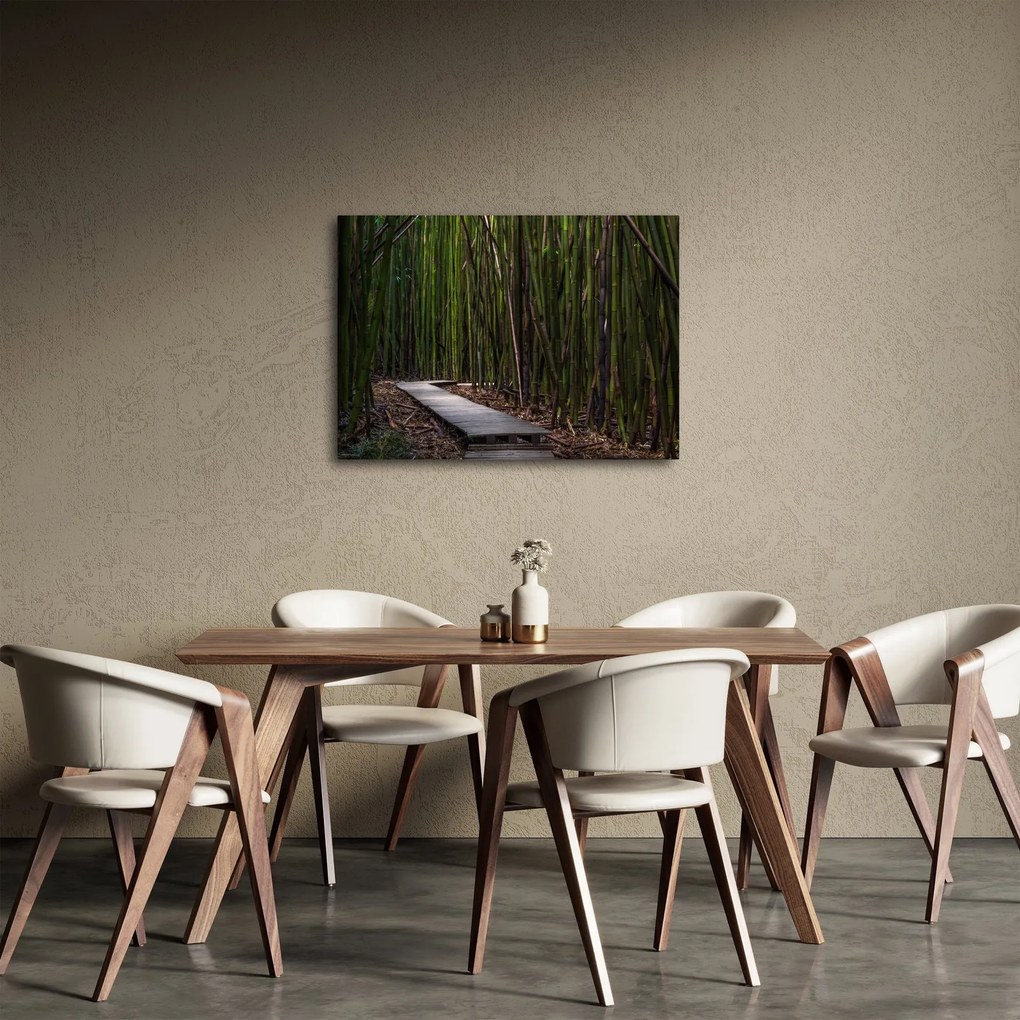 Obraz - Wśród bambusów (70x50 cm)